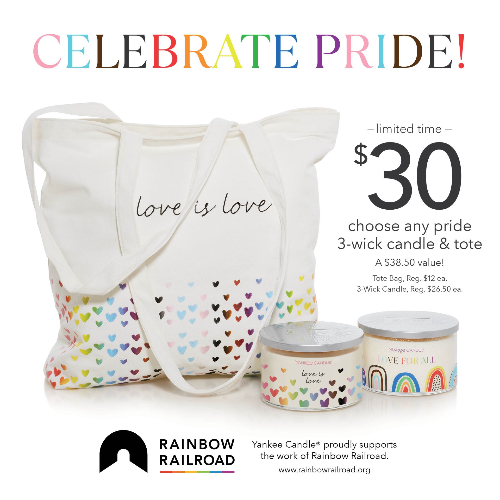 Yankee Candle- Pride Candle and Tote bundle! icon
