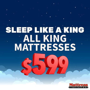 SLEEP LIKE A KING FOR $599 icon