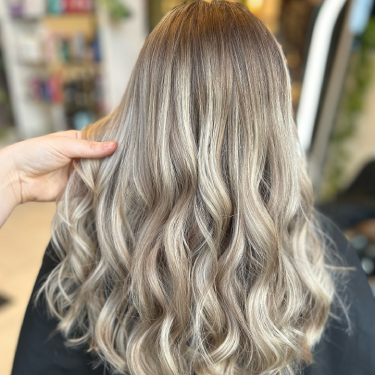 Hairspace - 375 x 375 Blonde hair style at Hairspace