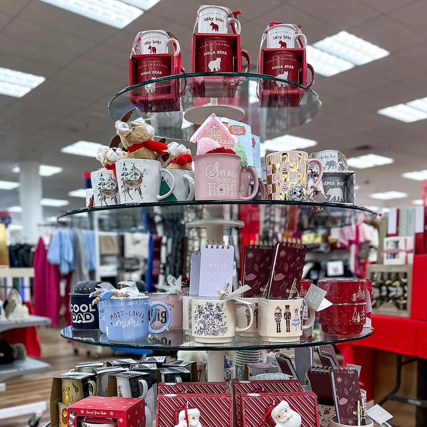 Holiday coffee cups at Marshall's